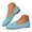 A Sky Blue, variant on Wide Width Ballet Flats Shoes for Women Lightweight Foldable Knit Flats Comfortable Dressy Casual Work Loafers Beige Size 9