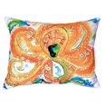 thumbnail image 1 of Betsy Drake NC083 Coussin Pieuvre Orange Sans Cordon 16 x 20 Po, 1 of 4