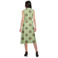 thumbnail image 4 of Moomaya Womens Sleeveless Lapel Collar Dress With Pockets Printed Summer Wear, 4 of 4