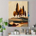thumbnail image 4 of Qisvanset Autumn Trees Landscape Canvas Wall Art Print, 15.75x11.81 Inches, 4 of 8