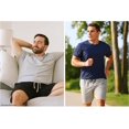 thumbnail image 2 of Hanes Mens Jersey Lounge Drawstring Shorts with Logo Waistband 2-Pack, XL, 2 of 8