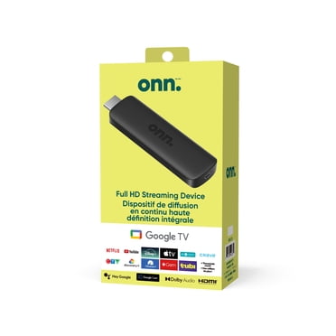 Onn. Appareil Google TV de diffusion en continu à haute définition intégrale
