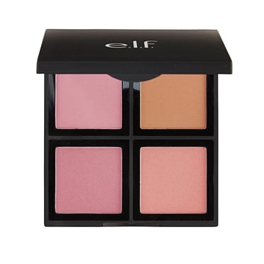 e.l.f. Palette de Fards à Joues en Poudre, 4 Teintes Tonales, Clair