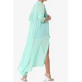 thumbnail image 4 of TheMogan Cardigan Long à Manches Longues en Maille pour Femmes Mi-Mollet Caftan Transparent, 4 of 6