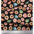 thumbnail image 3 of Soimoi Velvet Fabric Bird & Anemone Floral Fabric Prints by Yard 58 Inch Wide, 3 of 3