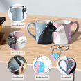 thumbnail image 3 of Couple Gifts Cute Kissing Cat Mug Matching Couples Stuff Ceramic Coffee Mugs for Wedding Gifts Anniversary Engagement Gifts for Couples Cat Lovers, 3 of 7