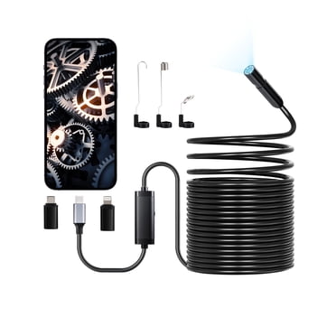 VEVOR Caméra d'Endoscope 1920P HD Endoscope pour Android et IOS avec Câble de 49,2 Pi