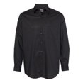 thumbnail image 1 of Van Heusen Mens Broadcloth Point Collar Solid Shirt, L, Black, 1 of 2