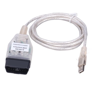 Câble de Diagnostic de Voiture, Léger Stable Anti-Âge ABS OBD2 Câble USB Interface avec Interrupteur pour Remplacement Auto pour Department 5 E60 2004-2009