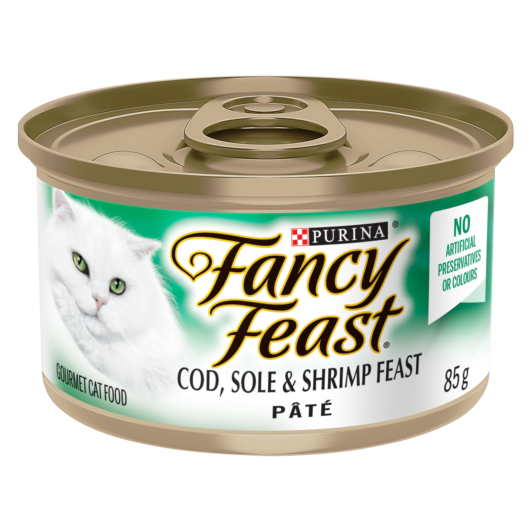Fancy Feast Pate Cod, Sole & Shrimp, Wet Cat Food 85g