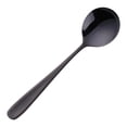thumbnail image 1 of Amzcrzy Utensils 304 Stainless Steel Flat Handle Round Spoon Thickened Dinner Spoon and Soup Spoon forHome Use Rounded Flat Spoon Serving Spoons Spoon Soup Spoons, 1 of 5