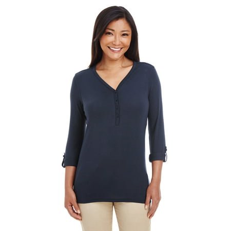 Devon & Jones Haut en Tricot Convertible à Manches en Y pour Femmes