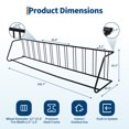 thumbnail image 2 of Support de Plancher pour Vélo en Acier Robuste – Support Autoportant Enduit de Poudre avec Fini Résistant aux Intempéries, outil-Free Assembly, Rangement Simple Ou Double Côté – Idéal pour Garage, Cour Ou Événements – Noir Ou Gris, 2 of 7