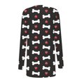 thumbnail image 5 of Women‘s Halloween Cardigan Sweater Skull Pumpkin Print Pattern Long Cardigans Sweater Coats Tops Ginger M, 5 of 5