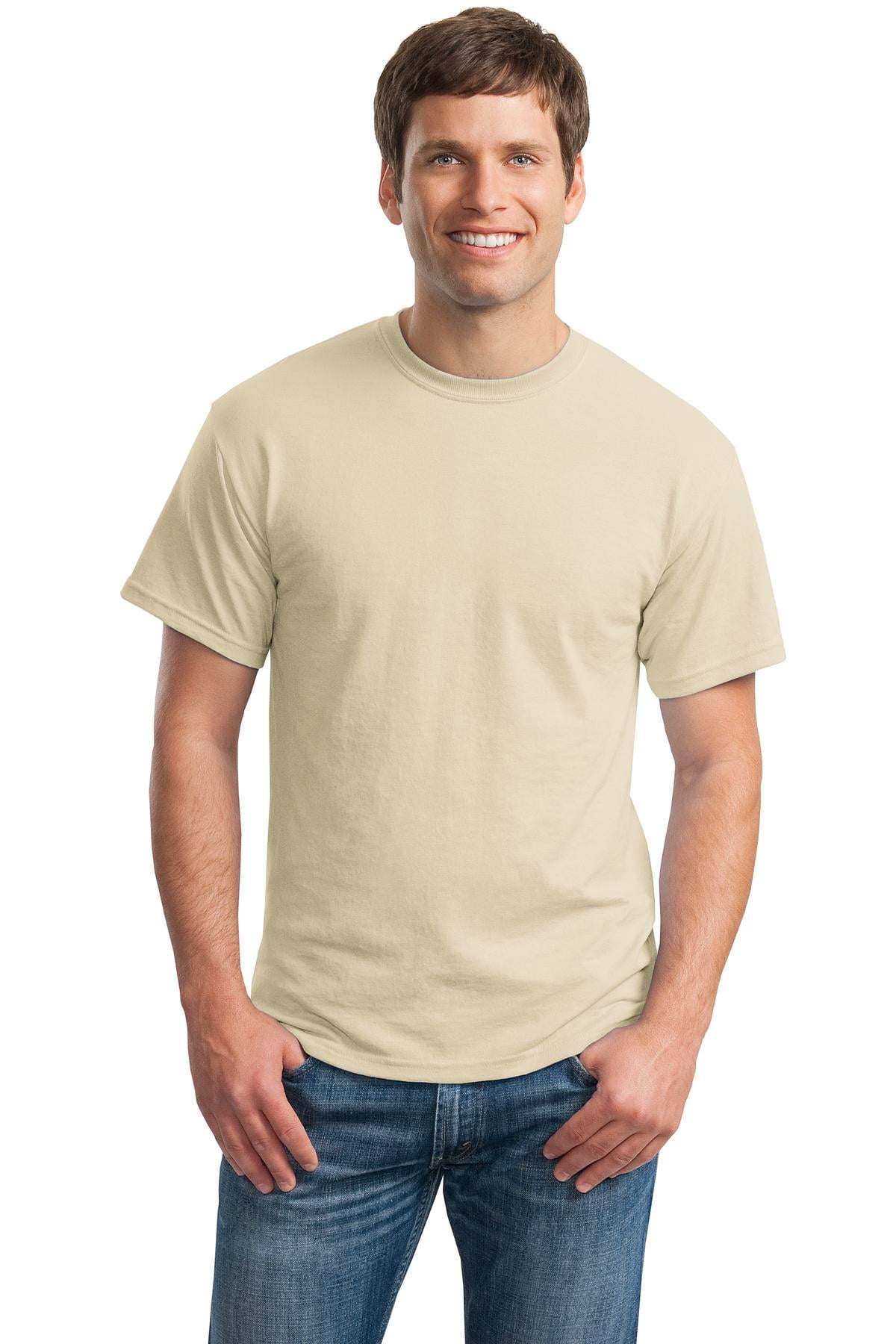 Gildan T-Shirt à Manches Courtes DryBlend pour Hommes 50 Coton/50 Polyester 8000