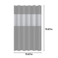 thumbnail image 3 of Xihbxyly Shower Curtain For Bathroom Modern Shower Curtain Winter In Bath 71x71 Inches Long Shower Curtains Set , Hotel Style With Translucent Top Window, 3 of 7