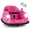 Pink, variant on Gymax 12V Electric Kids Ride on Bumper Car Battery Powered Bumping Car w/ Remote Control Blue