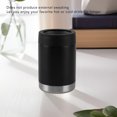 thumbnail image 3 of 12oz Can Insulator, Black 12oz Can Cooler  For Travel, 3 of 8