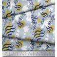 thumbnail image 3 of Soimoi White Poly Georgette Fabric Leopard & Wild Animal Skin Print Fabric by The Yard 52 Inch Wide, 3 of 3