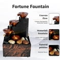 thumbnail image 3 of MesaSe 20004744701to Plastic Tabletop Water Fountain with LED Light Indoor  Black, 3 of 9