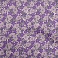 thumbnail image 1 of oneOone Polyester Spandex Purple Fabric Floral Retro Sewing Craft Projects Fabric Prints By Yard 56 Inch Wide, 1 of 5