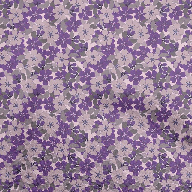 oneOone Polyester Spandex Purple Fabric Floral Retro Sewing Craft Projects Fabric Prints By Yard 56 Inch Wide