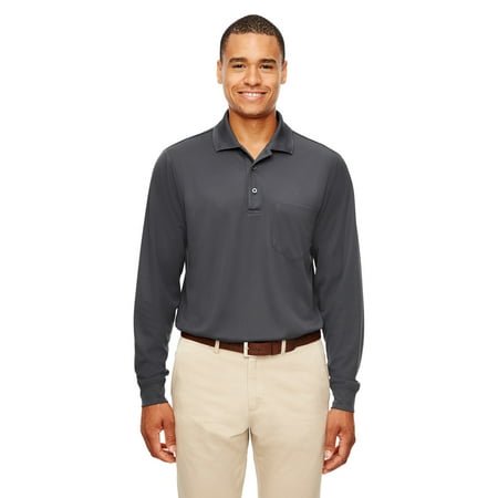 Ash City - Core 365 Adult Pinnacle Performance Long-Sleeve Piqué Polo with Pocket