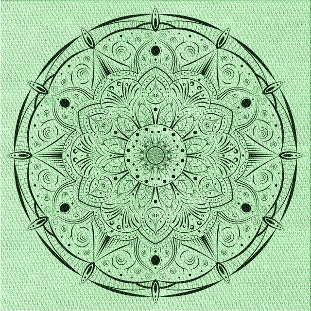 Ahgly Company Tapis d'Intérieur Lavable en Machine Carré Vert Menthe, 5 Pieds Carré