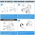 thumbnail image 3 of TAPDRA RP46074 Shower Valve Cartridge for Delta Single-Handle Tub Showers Metal Plastic Easy Install Convenient Use, 3 of 11