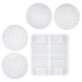 thumbnail image 2 of Epoxy Resin Coaster Mold Food Grade Silicone Coaster Craft Reusable DIY Coaster Casting Mold Kit for Jewelry Making Home Decoration, 2 of 9