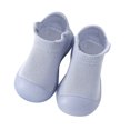 thumbnail image 2 of NOKIO Toddler Baby Boys Girls First Walking Shoes Ruffled Solid Color Non-Slip Soft Sole PreWalking Sneaker for Baby, 2 of 3