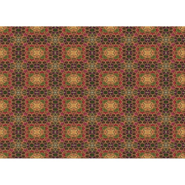 Ahgly Company Tapis d'Intérieur Rectangulaire Transitionnel Lavable à la Machine, Rouge Safran, 8 Pieds x 10 Pieds