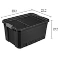 thumbnail image 3 of Sterilite Bac de Rangement Industriel Robuste Empilable de 19 Gal avec Couvercle, Lot de 12, 3 of 12