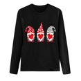 thumbnail image 3 of Chandails de la Saint-Valentin pour Femmes avec Cœur d'Amour, Mignons, Graphiques, Chandails de la Saint-Valentin à Manches Longues, Col Rond, Hauts de Vacances, Mode Féminine, Imprimé Gnome de la Saint-Valentin, Col Rond, Haut à Manches Longues, T-Shirt, 3 of 3