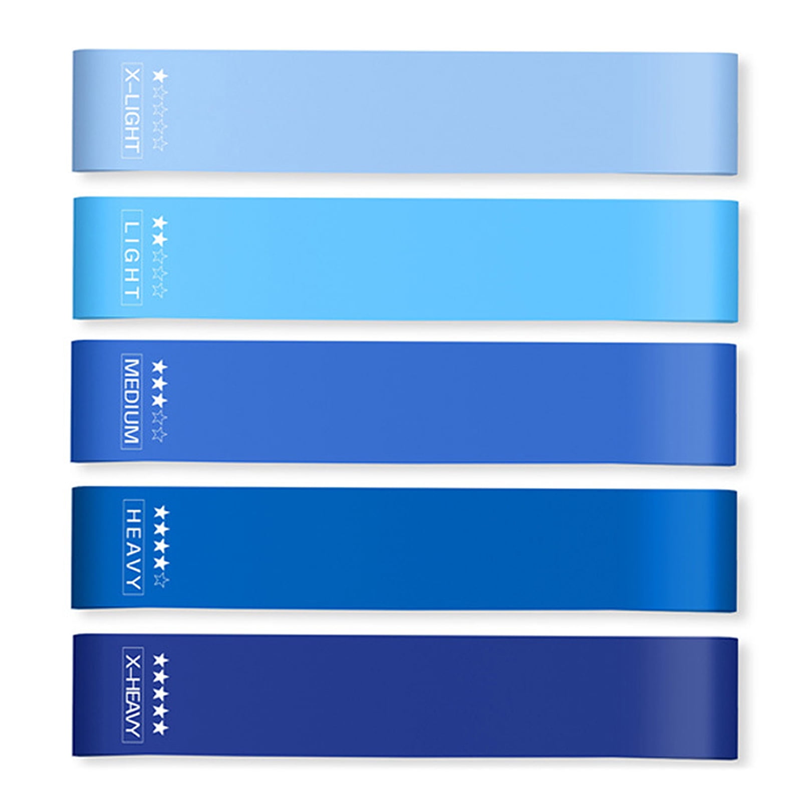 Yeacher 5PCS Sports Exercise Resistance Loop Bands Set Elastic Booty Band Set with Carry Bag for Yoga Home Gym Training