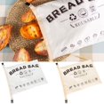 thumbnail image 2 of Bread Bag Bread Bag Buckle Closure Food Grade Liner Design Large Capacity Bread Snack Food Storage Bag Home Supplies, 2 of 6