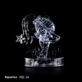 thumbnail image 1 of 3D Crystal Puzzle Jig-saw Clear Twelve 12 Constellation Astrolog Flash LED Light, 1 of 3