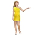thumbnail image 1 of Wdgfv Robe à Paillettes pour Filles, Robe Moulante de Fête, Sans Manches, Robe de Danse Scintillante pour Anniversaire, Or, 3-4 Ans, 1 of 4