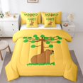 thumbnail image 1 of YST Ensemble Douillette 7 Pcs Dessin Animé 3D Capybara Lit en Sac, Grand Lit, 1 of 5