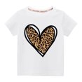 thumbnail image 1 of TopLLC Tenue de la Saint-Valentin pour Tout-Petits Garçons Filles Mode Mignon Col Rond Imprimé Manches Courtes Haut Cadeaux de la Saint-Valentin pour Enfants, 1 of 3