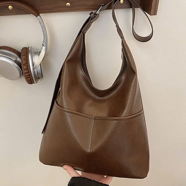 Meitianfacai Leather Tote Bag For Women Ladies Purse Travel Shopping Bag Carry Shoulder Bag Multipurpose Handbag