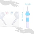 thumbnail image 3 of Stainless Steel Ear Wax Removal Tool - 2-in-1 Design with 360° Rotating Spring Head & Scraper - 5 Inch Reusable Earpick with Case & Cleaning Brush - for Dry & Wet Earwax - Safe for Adults, 3 of 8