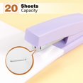 thumbnail image 3 of Stapler, Office Stapler, Small Staplers for Desk, Purple, 3 of 7