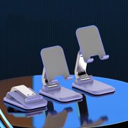 weibbin 360° Cell Phone Stand for Desk, Cell Holder for Desk Foldable Office Desk Phone Stand for Video Recording Adjustable Travel Phone Mobile Stand for All Smartphones,iPad