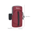 thumbnail image 3 of Running Phone Pouch Arm Bag | Universal Waterproof Fitness Armband for Smartphones | Adjustable Strap | Lightweight Polyester | Reflective Night Safety Strip | Hidden Zipper Pocket | 19x10x2cm | 1, 3 of 9