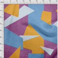 thumbnail image 4 of oneOone Rayon Purple Fabric Geometric Abstract Random Shapes Sewing Craft Projects Fabric Prints By Yard 56 Inch Wide, 4 of 4