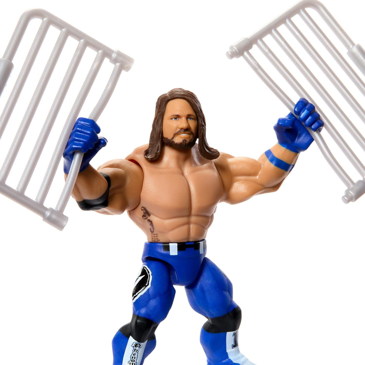 WWE Knuckle Crunchers Figurine articulée et acc. AJ Styles