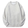 thumbnail image 1 of Jalioing Chandails Décontractés d'Hiver pour Hommes, Unis, Basiques, à Manches Longues, Col Ras du Cou, Doublés en Molleton, Chandails à Enfiler, 1 of 2