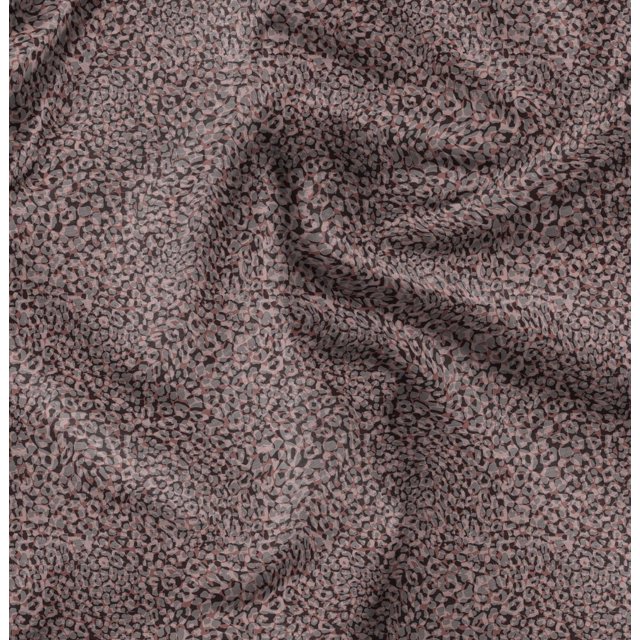 Soimoi Polyester Crepe Fabric Leopard Animal Skin Fabric Prints by Yard 52 Inch Wide