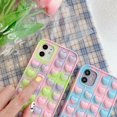 thumbnail image 2 of Fidget Toys Phone Case, Pop It Phone Case,Silicone Soft Protective Case,Pressure & Anxiety Relief Sensory Gadget Mobile Phone Protective Shell（iPhone 11Pro） Camouflage Green, 2 of 5